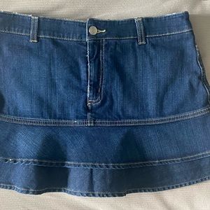 BCBG MaxAzria Jean Mini-Skirt